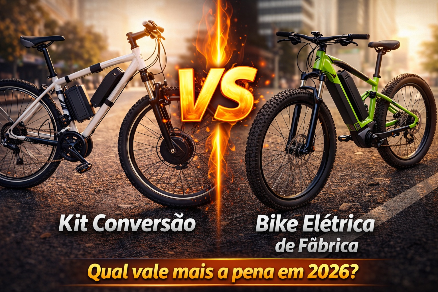 Kit Conversão vs. Bike Elétrica de Fábrica