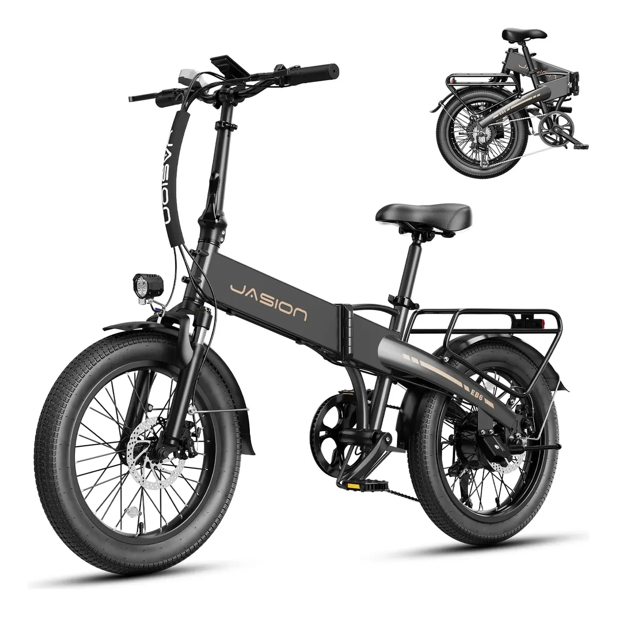 Bicicleta Elétrica Dobrável Jasion Eb6 1000w